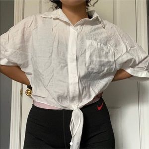 White bottom down shirt
